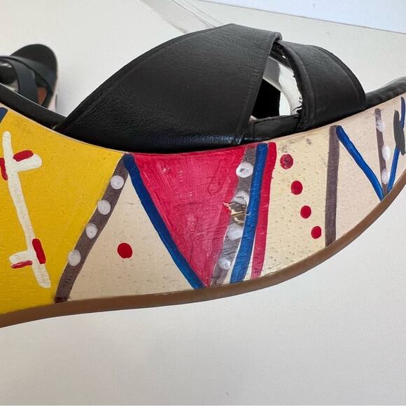 Colorful Wedge Sandals - Picture 9 of 15